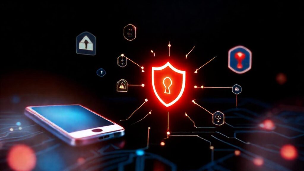 Iconos digitales protegen la seguridad online