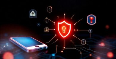 Iconos digitales protegen la seguridad online