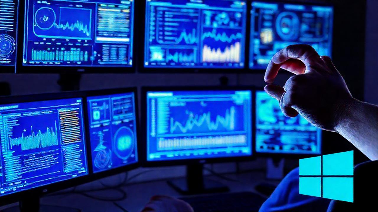 Interfaz tecnológica digital y luminosa