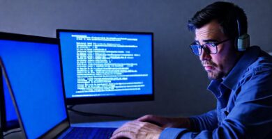 El técnico resolvió el fallo azul