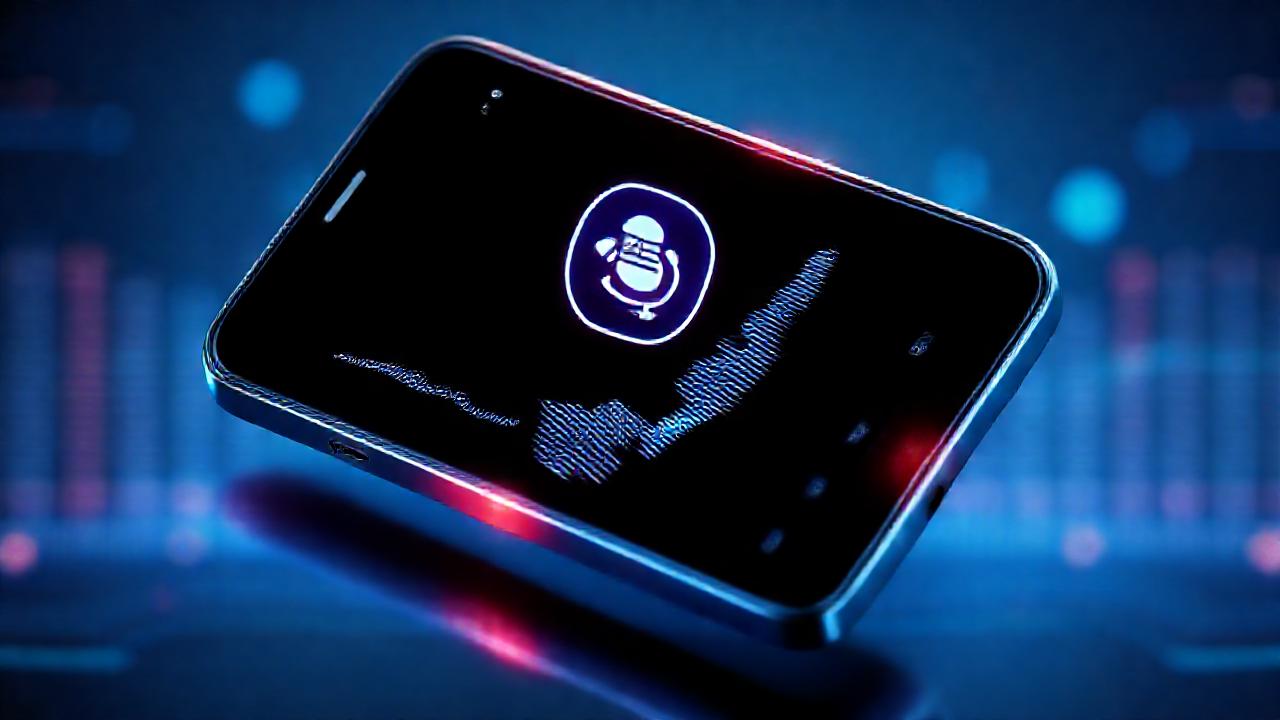 Una interfaz tecnológica visualiza audio digital