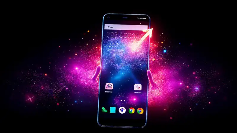 Interfaz futurista digitalmente vibrante y llamativa
