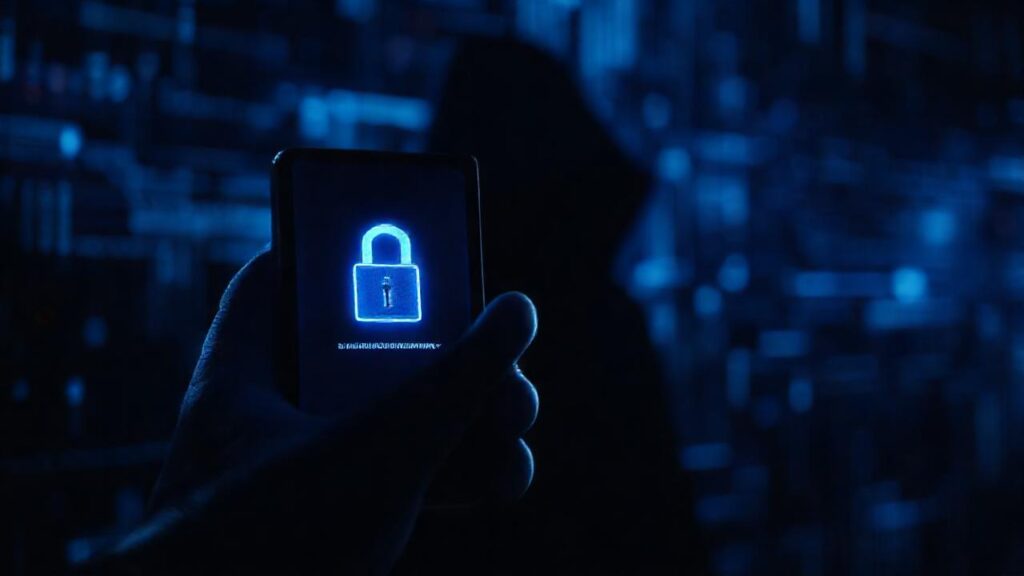 Un teléfono seguro advierte de una amenaza digital