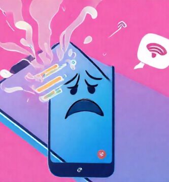 Un smartphone frustrado por poca conexión