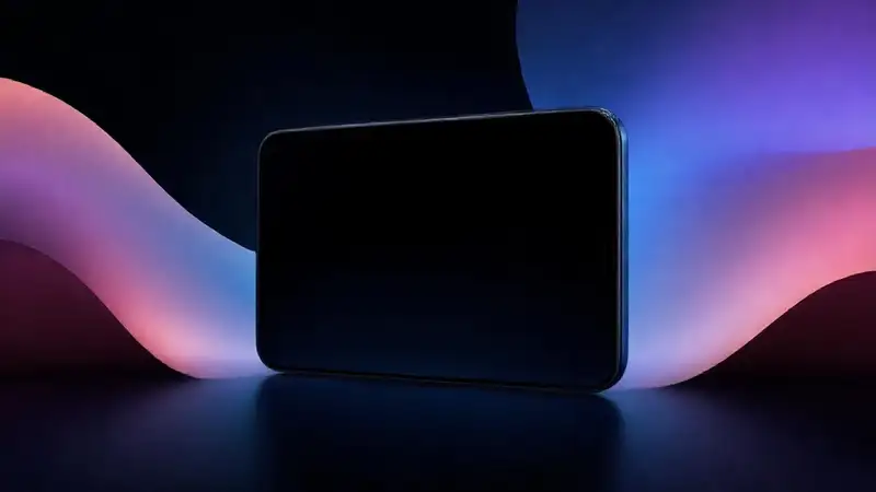 Un teléfono elegante con pantalla oscura