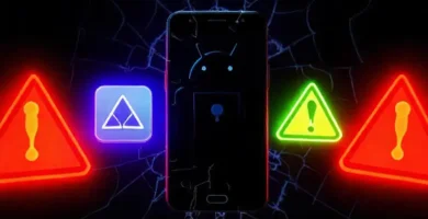 Un teléfono Android muestra advertencias peligrosas
