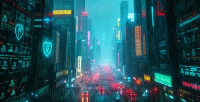 Ciudad cyberpunk: seguridad