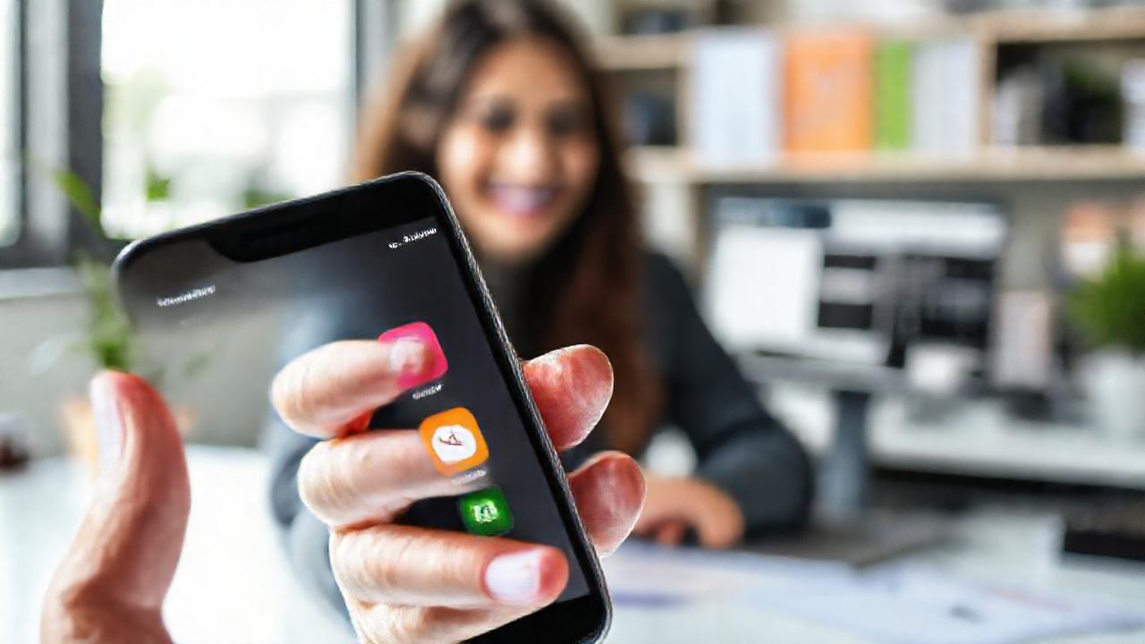Un smartphone organiza una vida productiva
