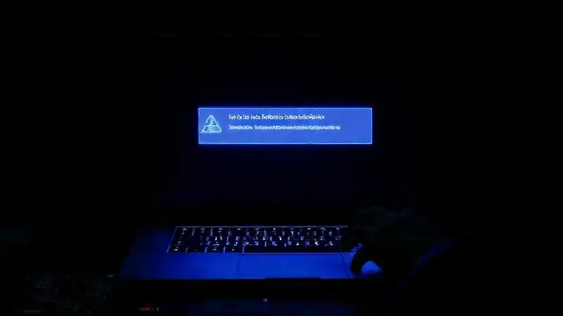 El portátil falló con un error azul