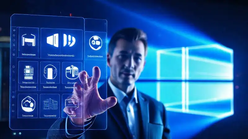 Interfaz futurista controla el mundo digital