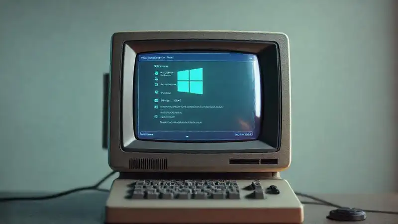 Render 3D: Windows antiguo y brillante