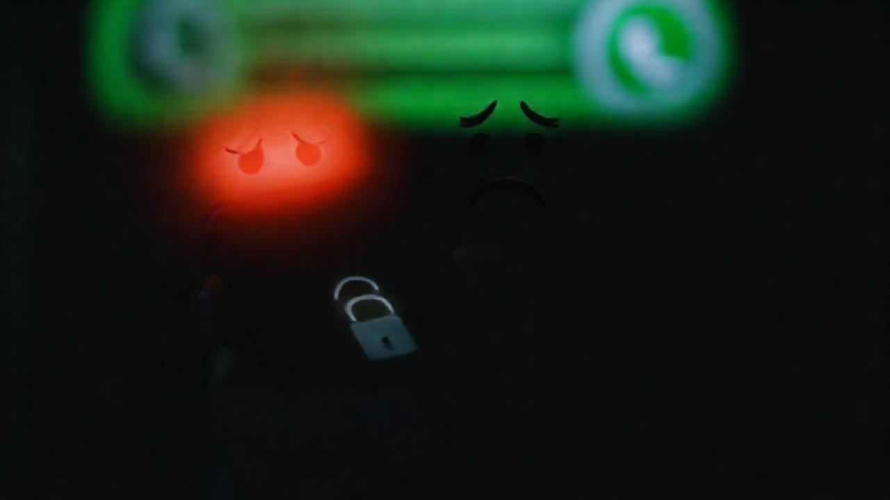 Seguridad digital con WhatsApp y advertencia