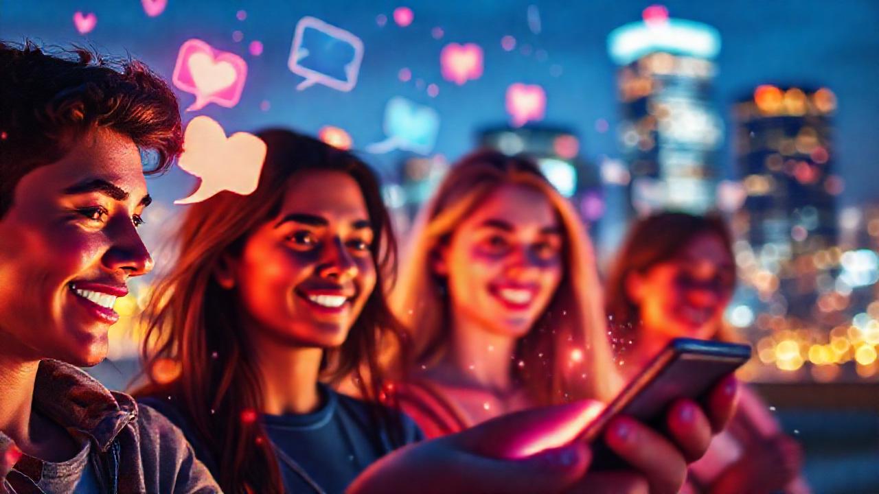 Redes sociales vibrantes y dinámicas