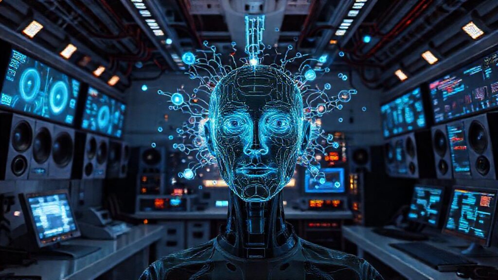 Un laboratorio futurista y tecnológicamente avanzado