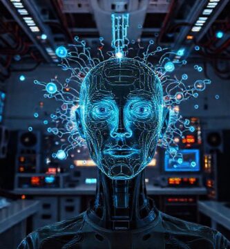 Un laboratorio futurista y tecnológicamente avanzado