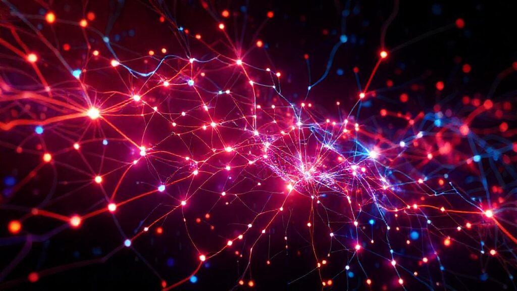 Red neuronal futurista visualiza datos complejos