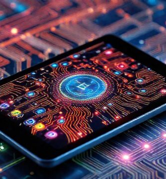 Una interfaz futurista digitalmente brillante emerge