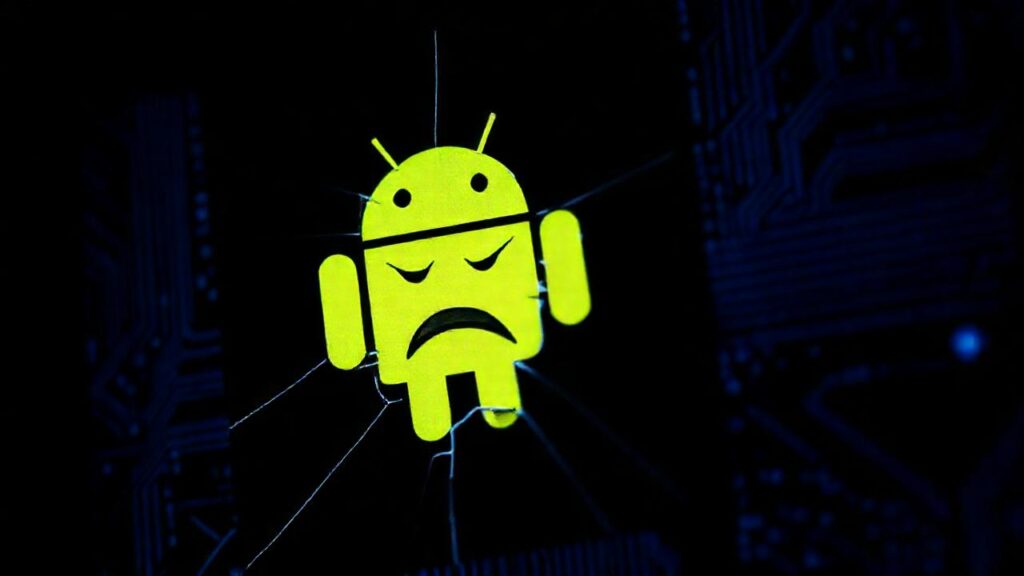 Pantalla rota: error digital frustrante