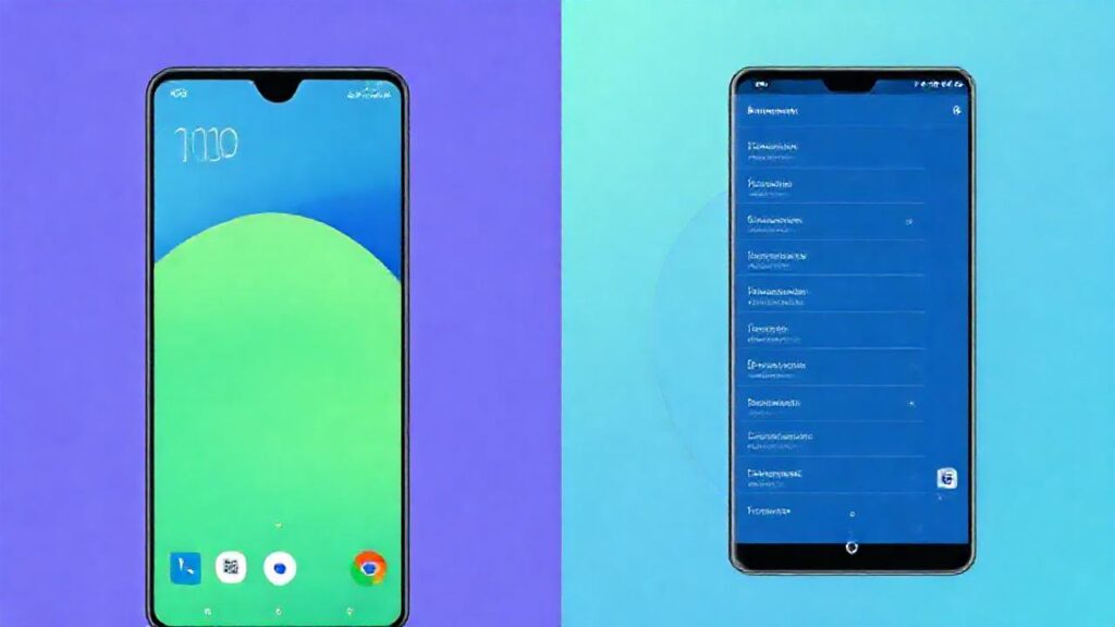 Compara interfaces Android 10 y 11