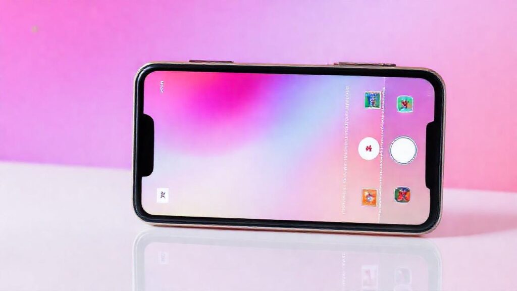 El smartphone exhibe diseño moderno y colorido