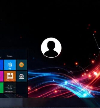 Interfaz de Windows: diseño digital vibrante