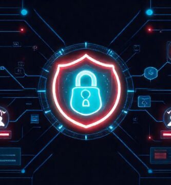 Interfaz de seguridad digital alerta de malware