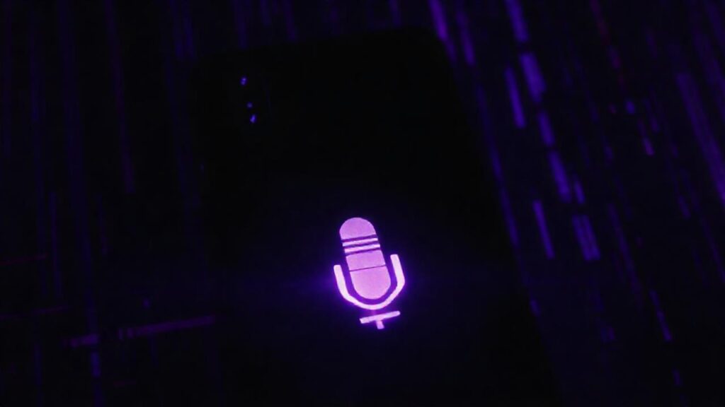 Un teléfono oscuro emite una atmósfera inquietante