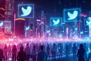 Ciudad futurista digital