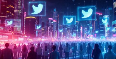 Ciudad futurista digital