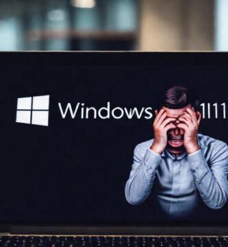 Error profesional frustrante en la pantalla