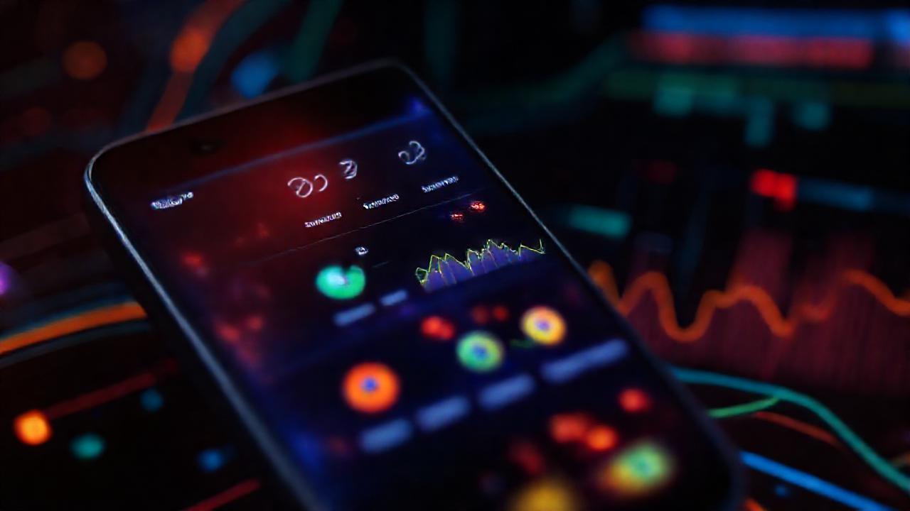 Interfaz tecnológica Android futurista y optimizada