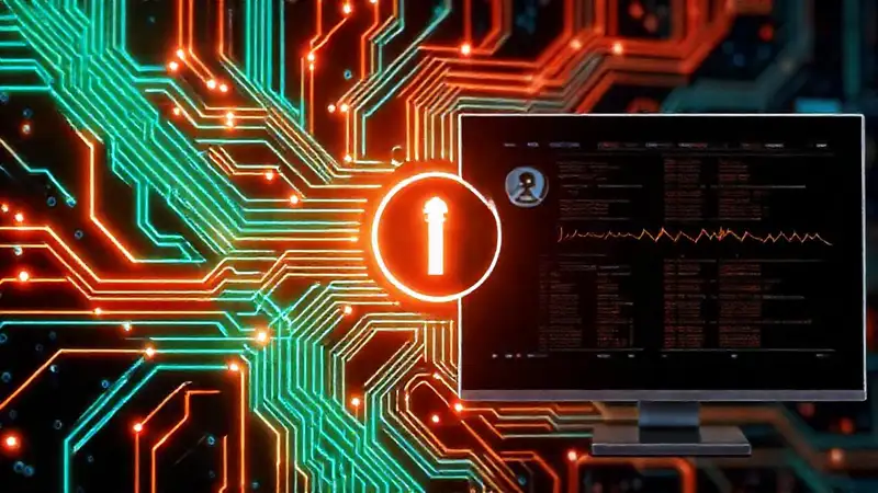 Tarjeta electrónica frustrante muestra datos digitales