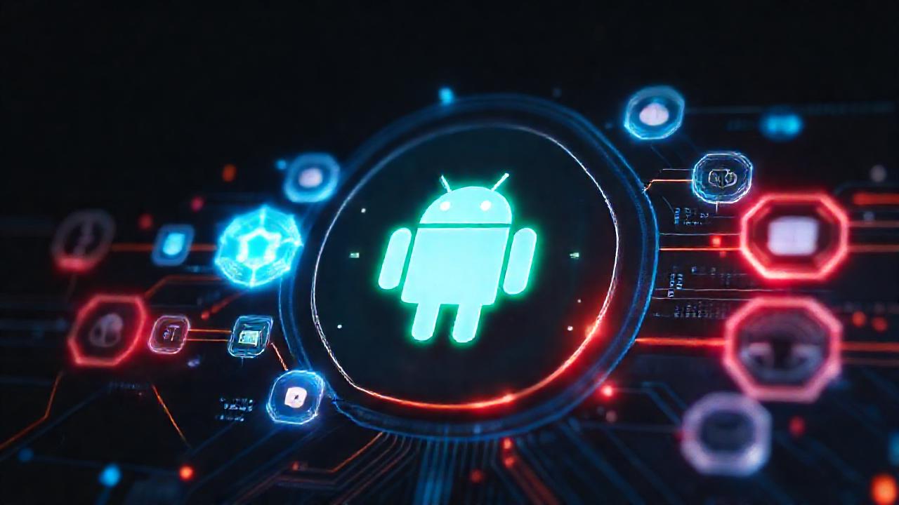 Interfaz futurista y tecnológica brillante