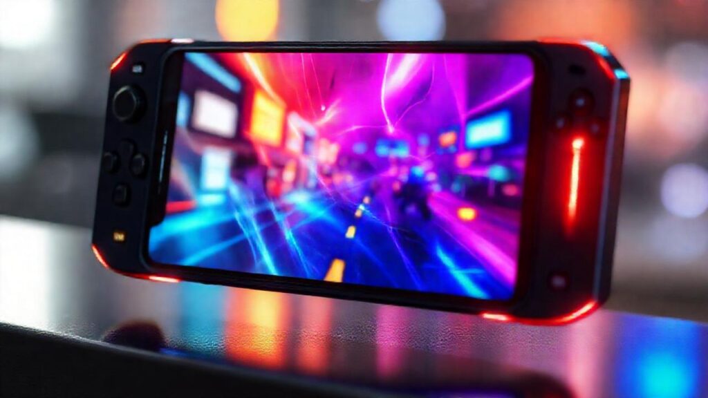 Teléfono gaming: pantalla brillante y rápida