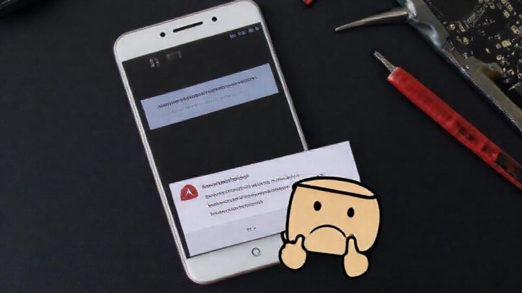 El usuario frustrado necesita solucionar el error