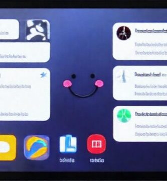 Una pantalla móvil tranquila y colorida