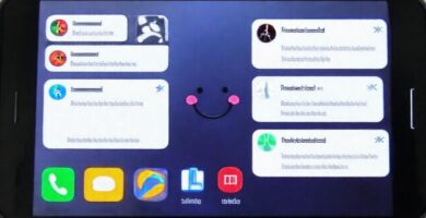 Una pantalla móvil tranquila y colorida