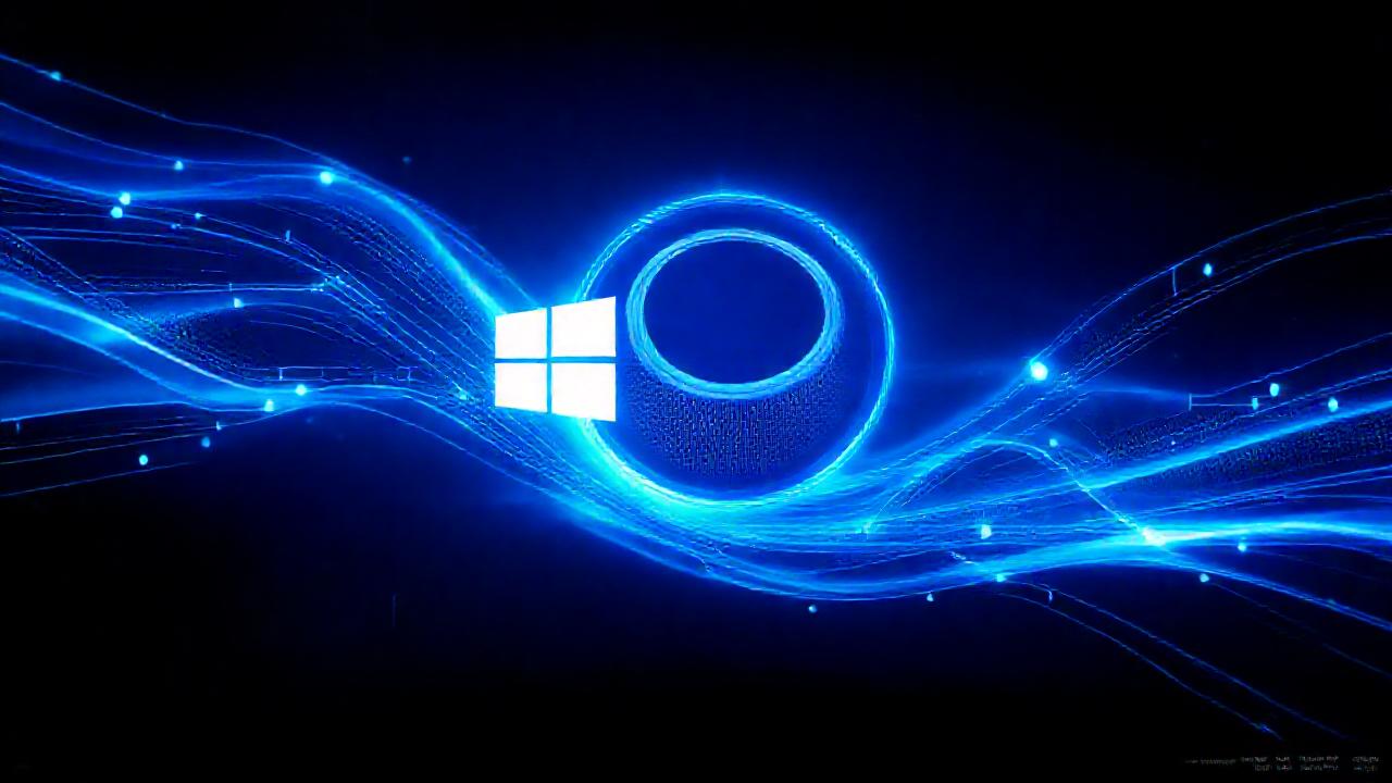Windows 11: interfaz futurista azulada