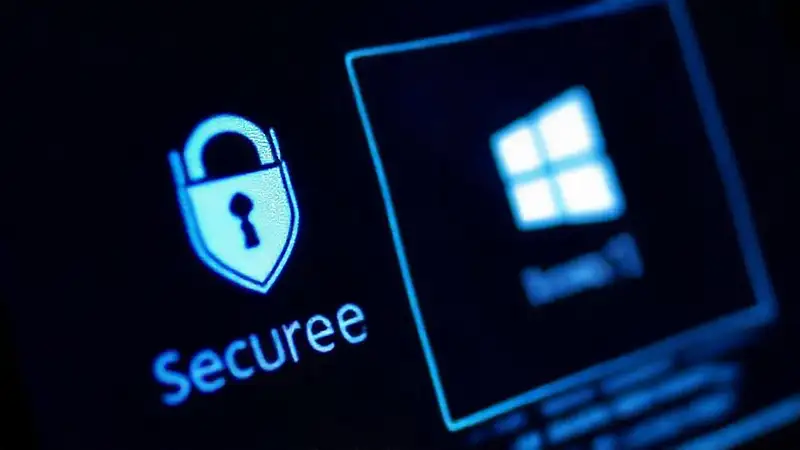 Logo Windows 11: azul brillante digital
