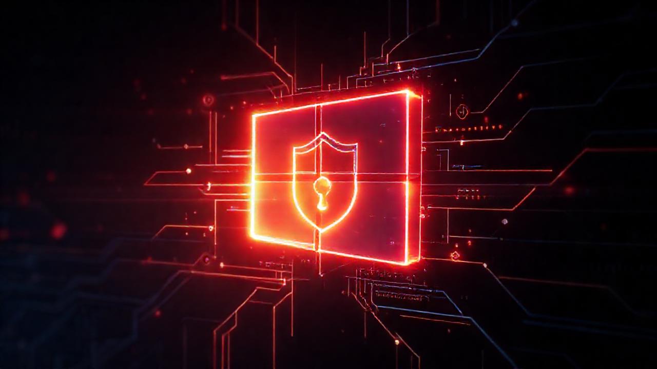 Icono de Windows futurista, seguridad y datos