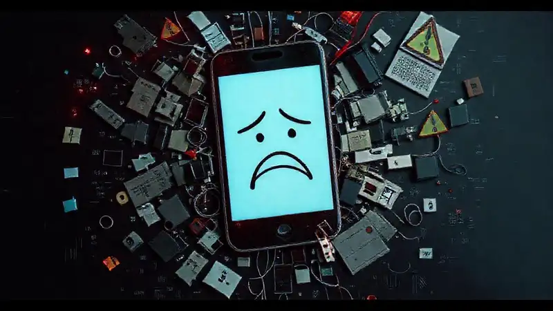 El smartphone falla en caos digital