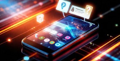 El teléfono Android presenta una interfaz tecnológica