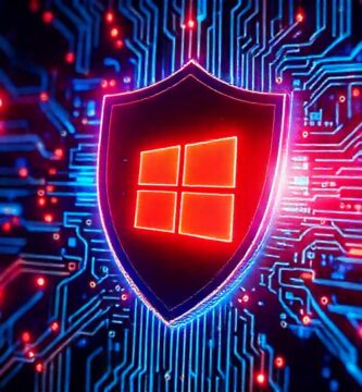 Protección digital futurista y alerta