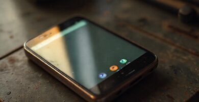 Un teléfono antiguo evoca nostalgia visual