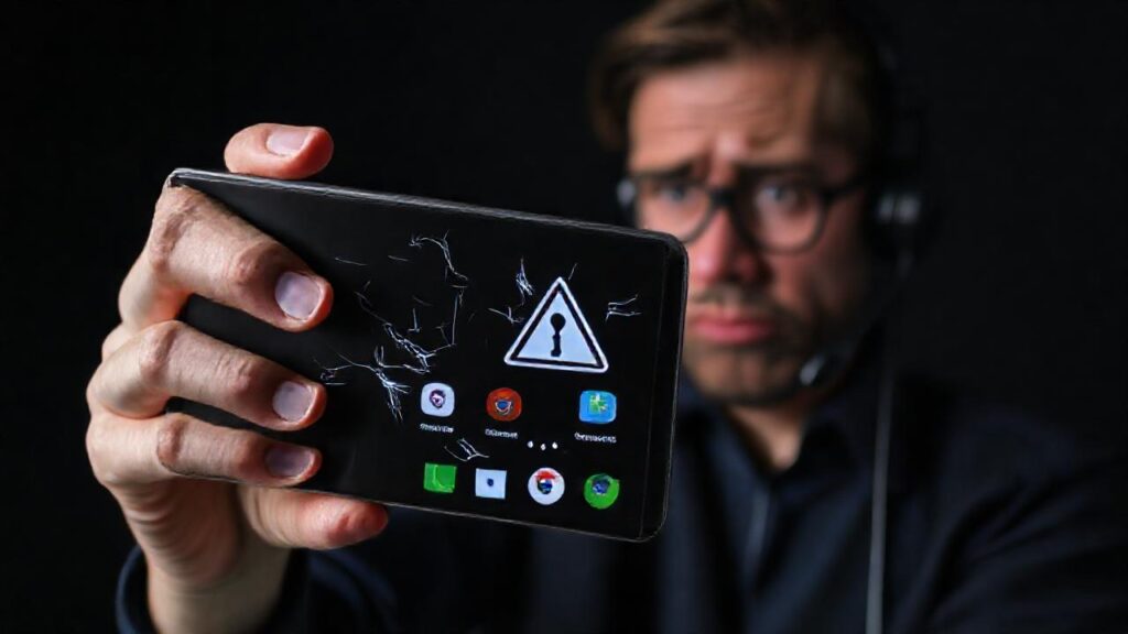 Un usuario frustrado enfrenta un Android roto