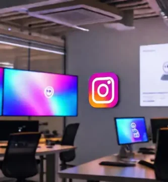 La oficina moderna ofrece asistencia digital amable