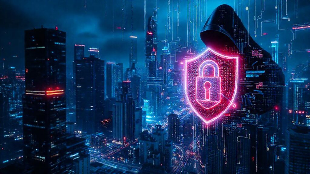 Ciudad futurista: hackers y seguridad digital