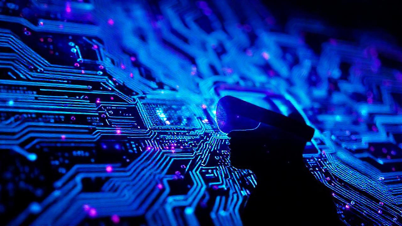 Tecnología futurista, brillante y compleja