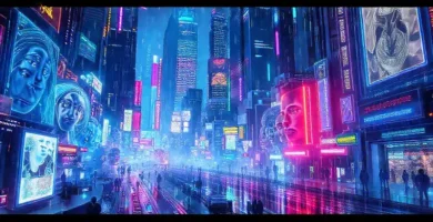 Ciudad futurista: colores