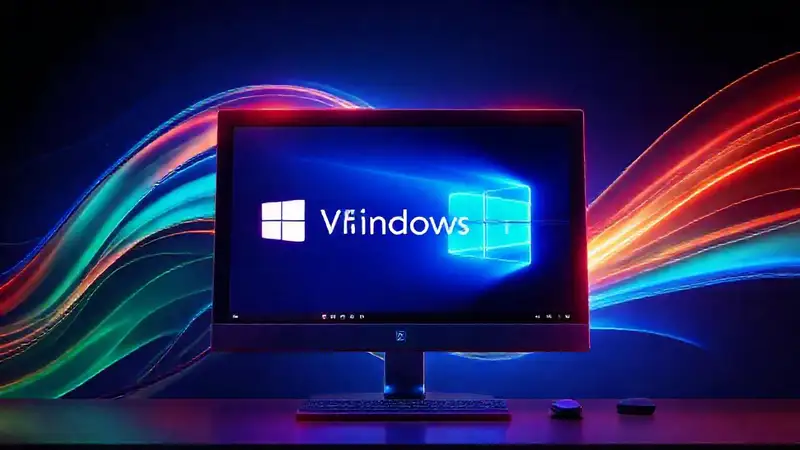 Una ilustración digital de Windows 11